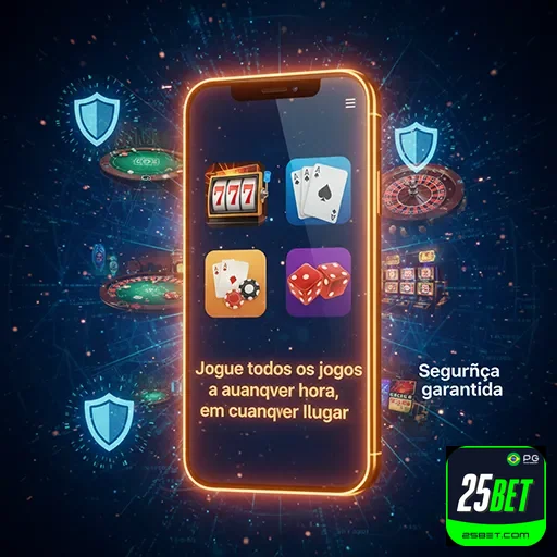 Smartphone com jogos de cassino de alta qualidade na tela