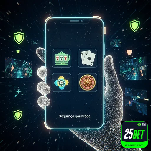 Imagem de usuário acessando casino móvel seguro e confiável